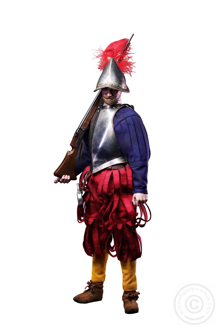 Spanish Conquiastador - Musketeer - (Nickel Silver Edition) - Series Of Empires - in 1/6 scale Spanish Conquiastador - Musketeer - (Nickel Silver Edition) - Series Of Empires - in 1/6 scale
