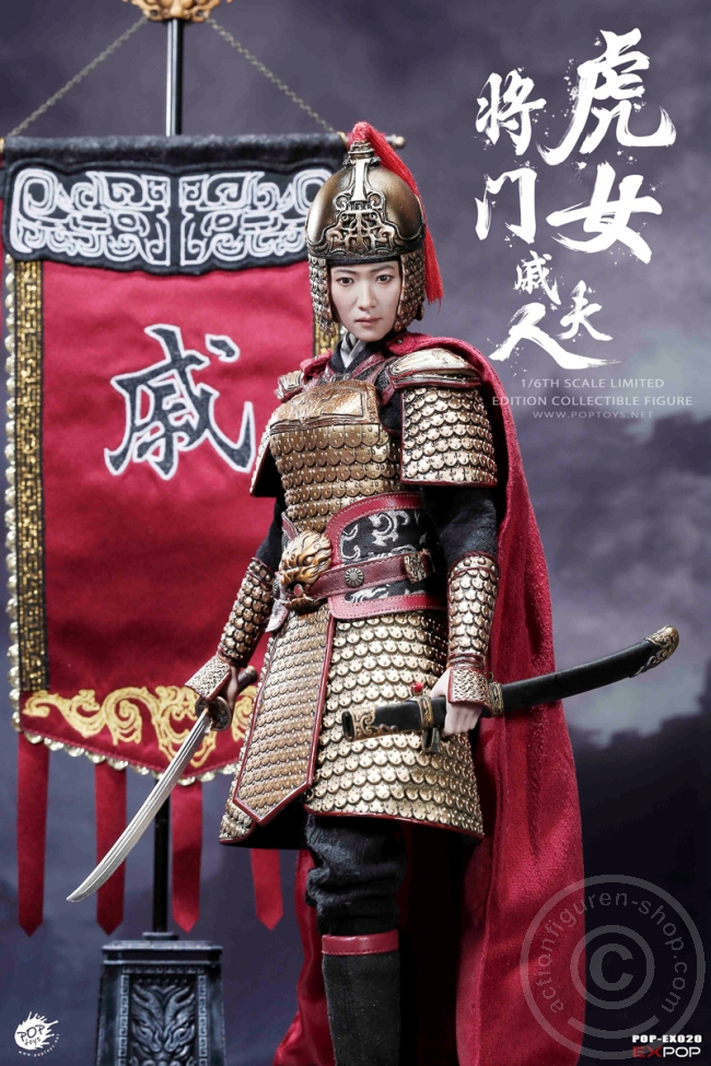 Heroine Mrs. Qi + Pferd + Banner