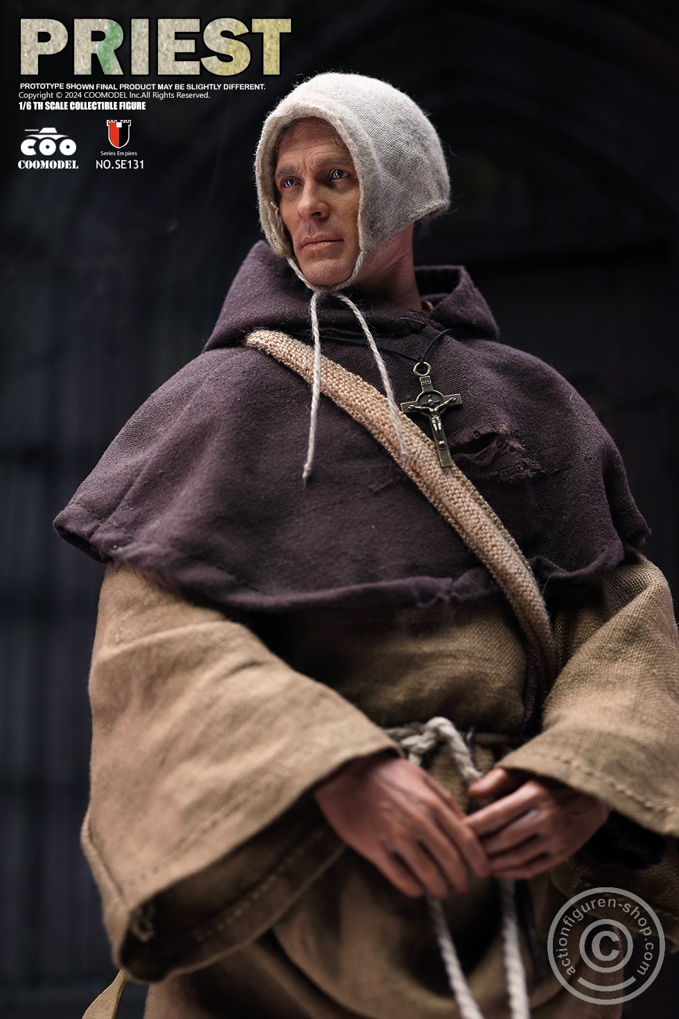 Medieval Priest - Series of Empire - in 1/6 scale