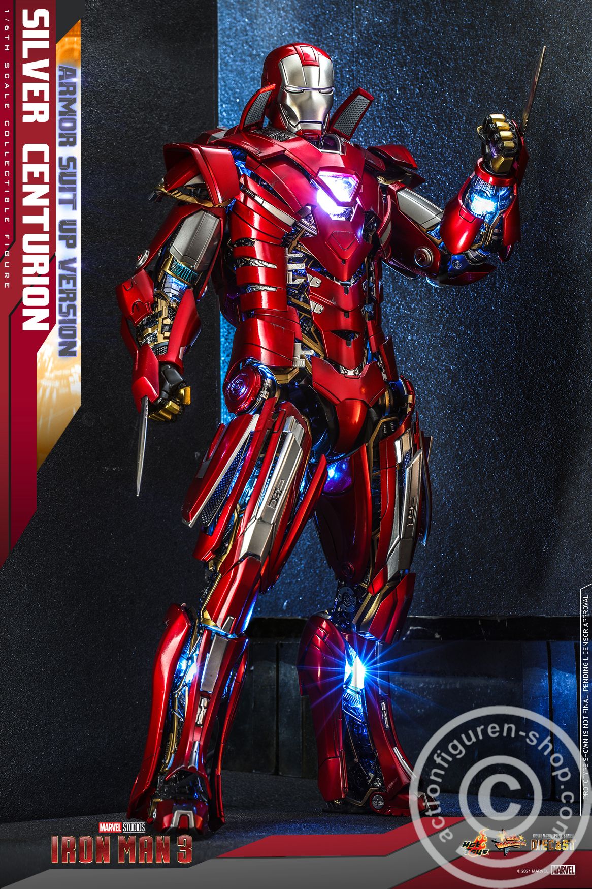 Iron Man III - Silver Centurion (Armor Suit Up version) - MMS618D43 Iron Man III - Silver Centurion (Armor Suit Up version) - MMS618D43