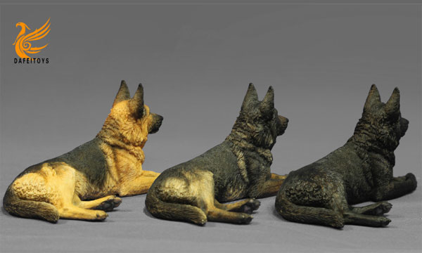 DF001B-04 Schäferhund - hell - liegend