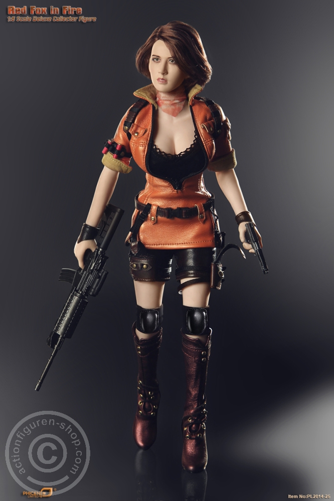Red Fox in Fire - Soft Skin Figure