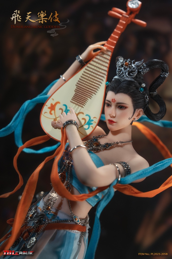 Dunhuang Music Goddess - Blue
