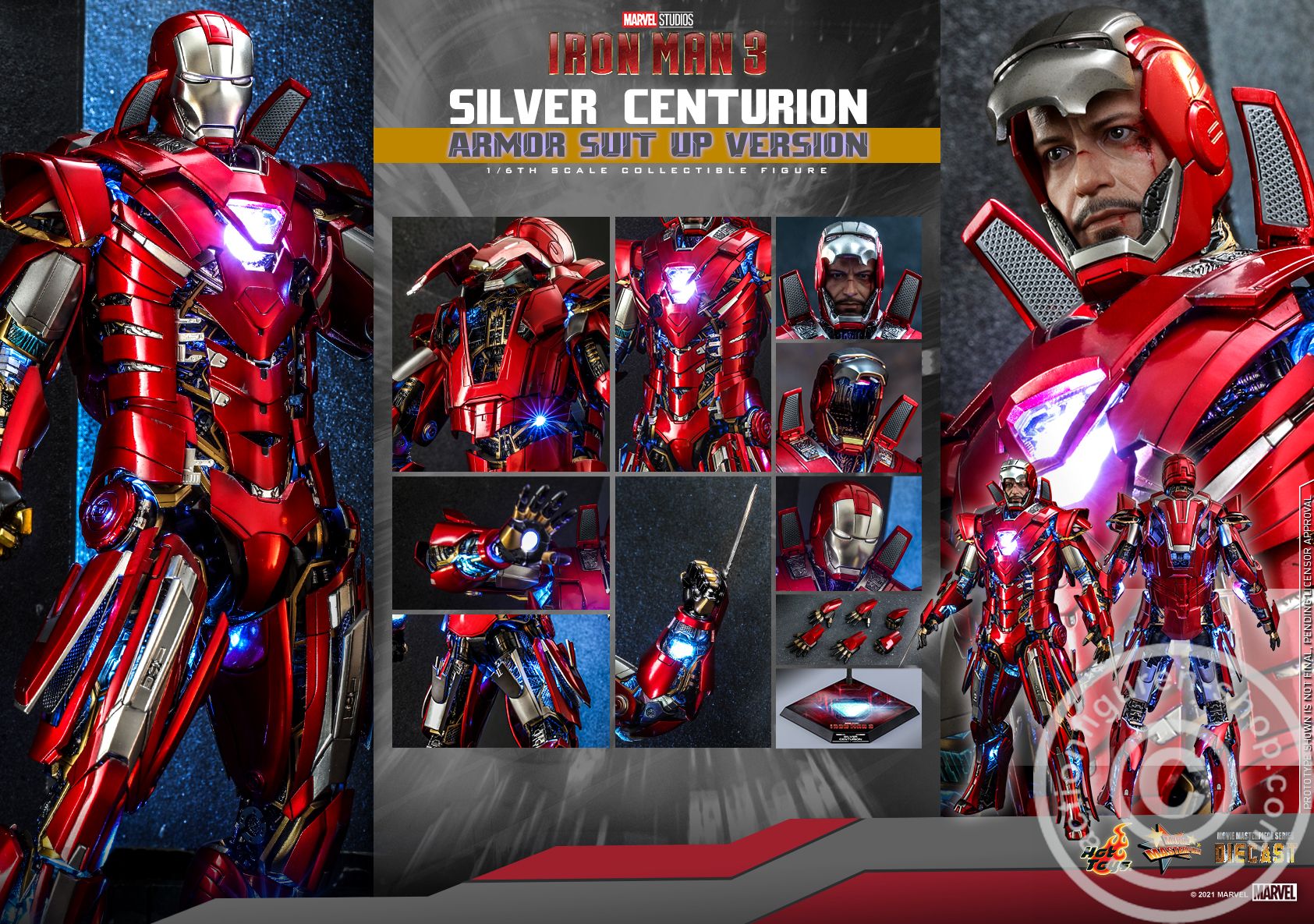 Iron Man III - Silver Centurion (Armor Suit Up version)