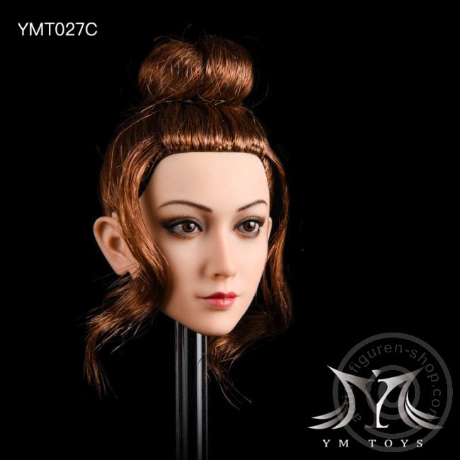 Kopf - brown Hair - pinned Up