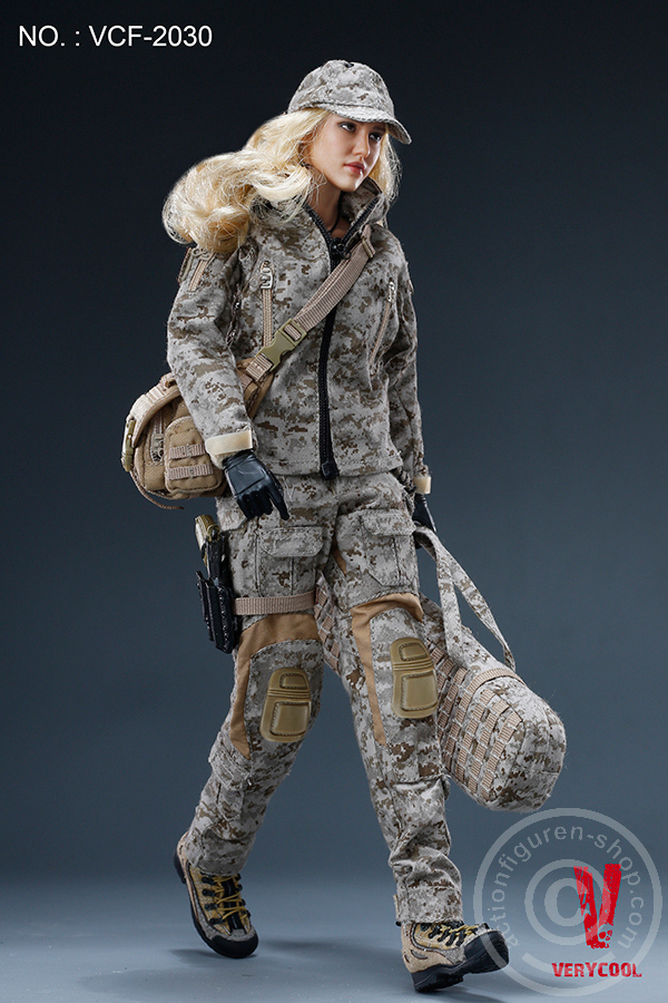 Max - Digital Camouflage Woman Soldier