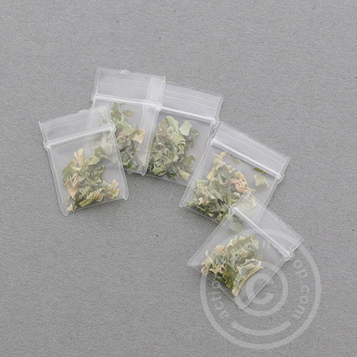1 Mini-Mini Ziplock Bag 12 x 17mm - w/ Weed filling