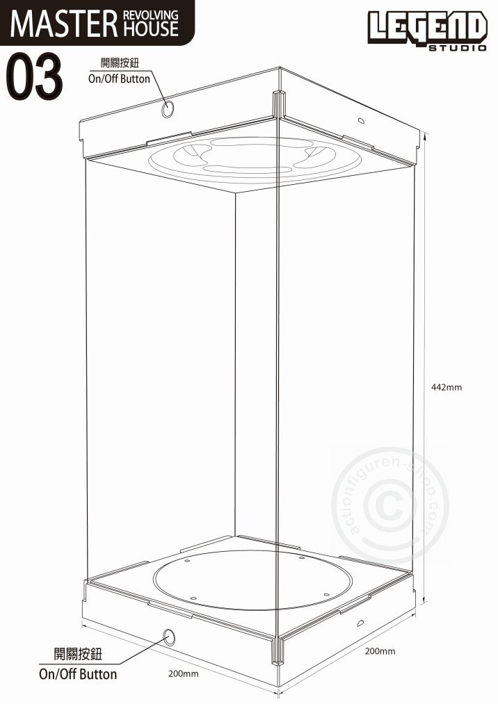 LSMR03B-02 Legend Studio Master Revolving Light House