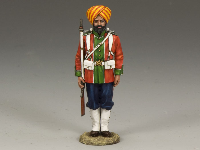 Ludhiana Sikhs Regiment Standing At Attention