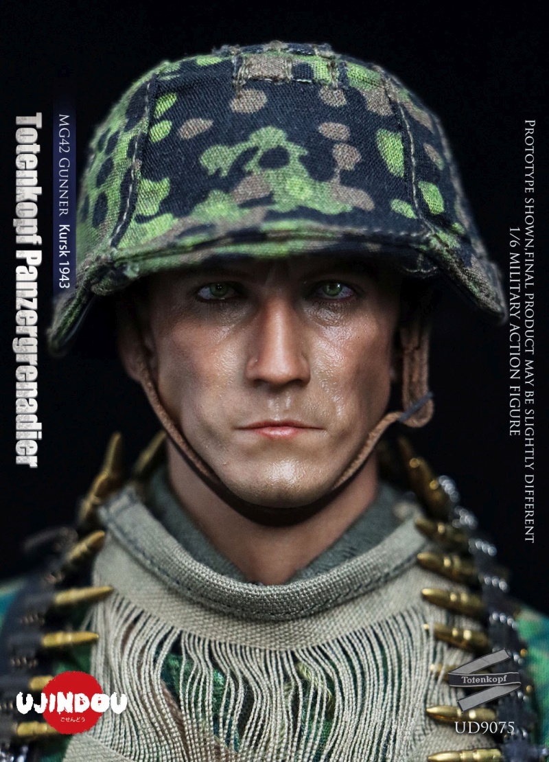 WWII Totenkopf Panzergrenadier - MG42 Gunner Kursk 1943 - in 1/6 scale