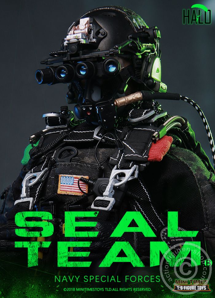 MT-M013-09 SEAL Team - HALO - w/Dog - Navy Special Forces