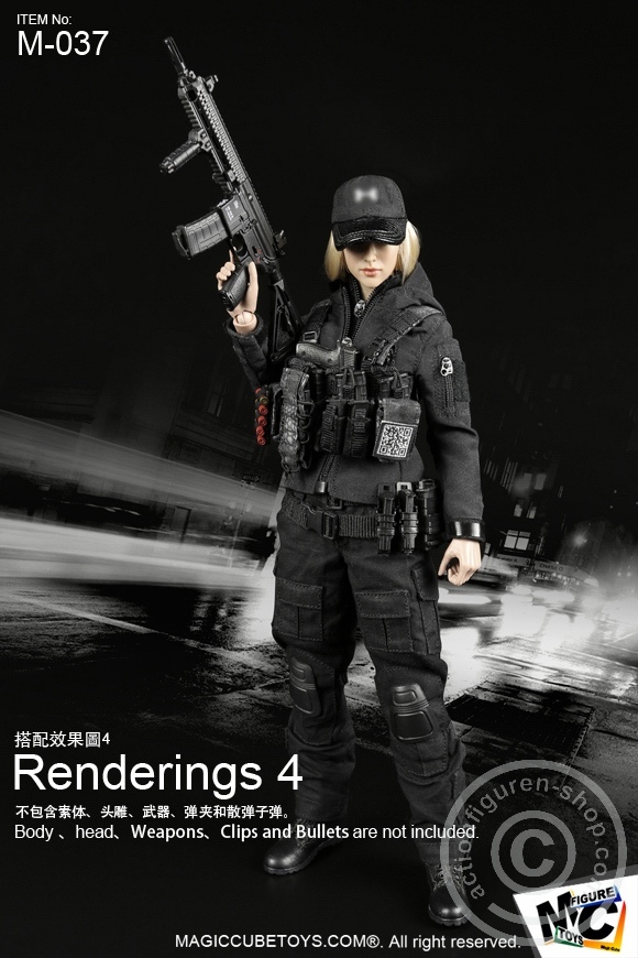 Female Black Shooter Set