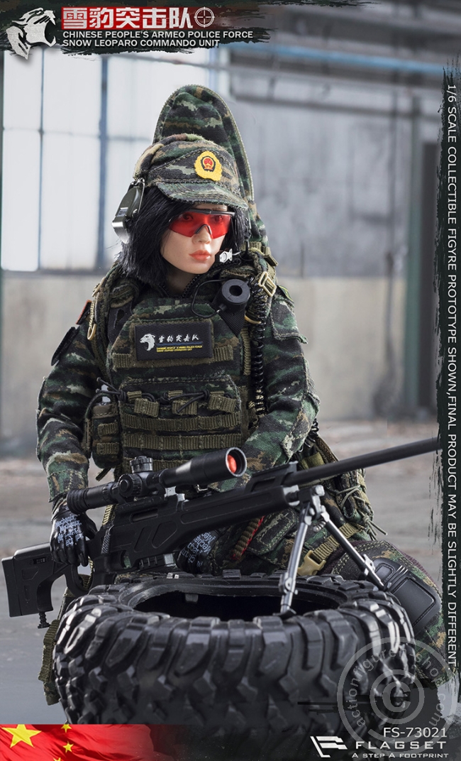 FS73021-03 PLA - Snow Leopard Commando Unit - Female Sniper