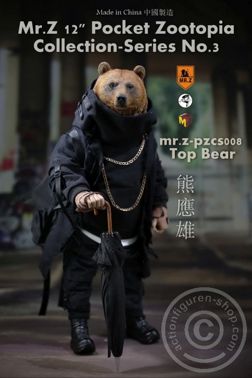 Top Bear - 12" Pocket Zootopia Collection-Series No.3