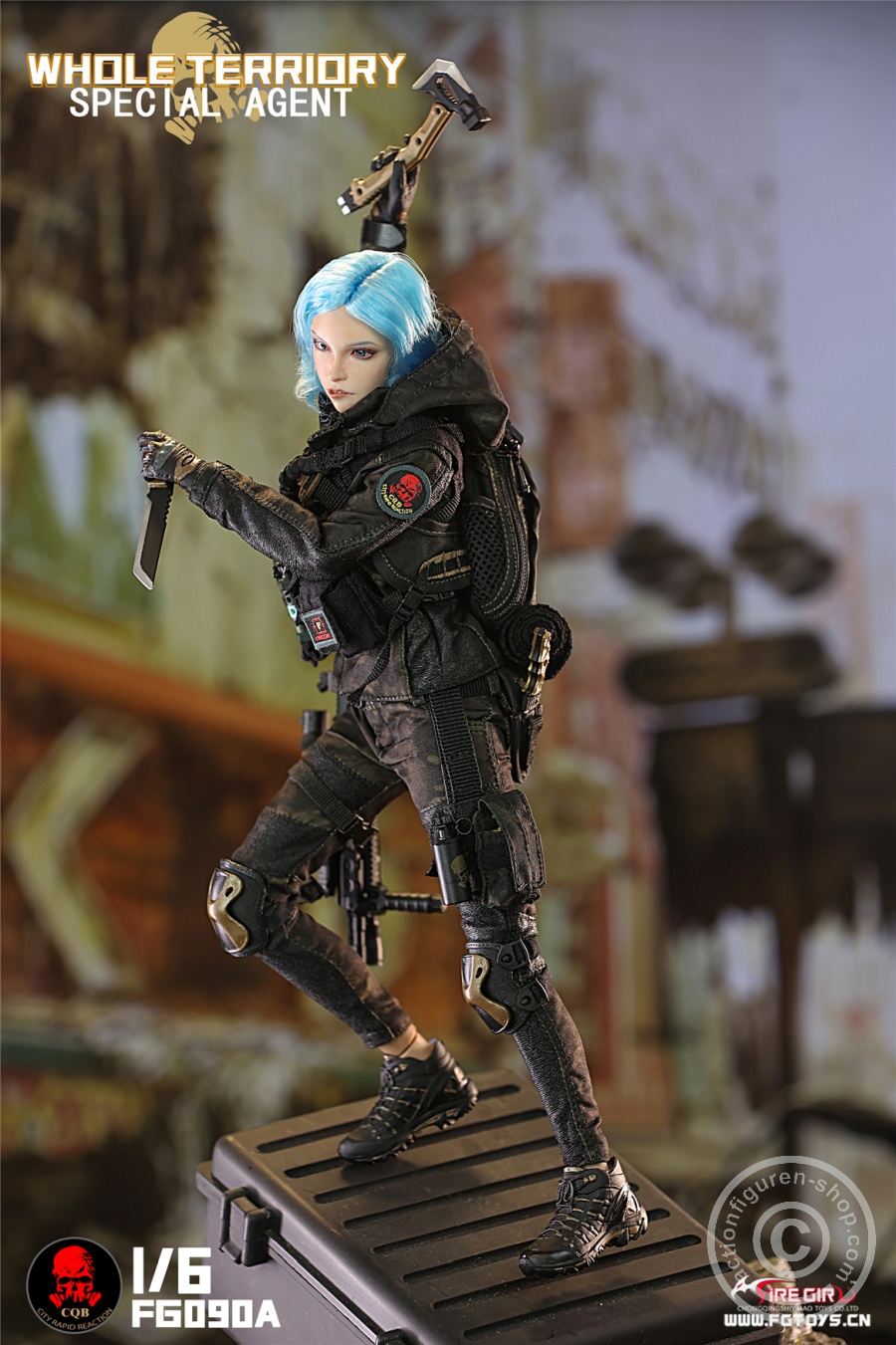 All Territory Secret Agent CQB Tactical Team Suit - Outfit & Accessoire Set - in 1/6 scale