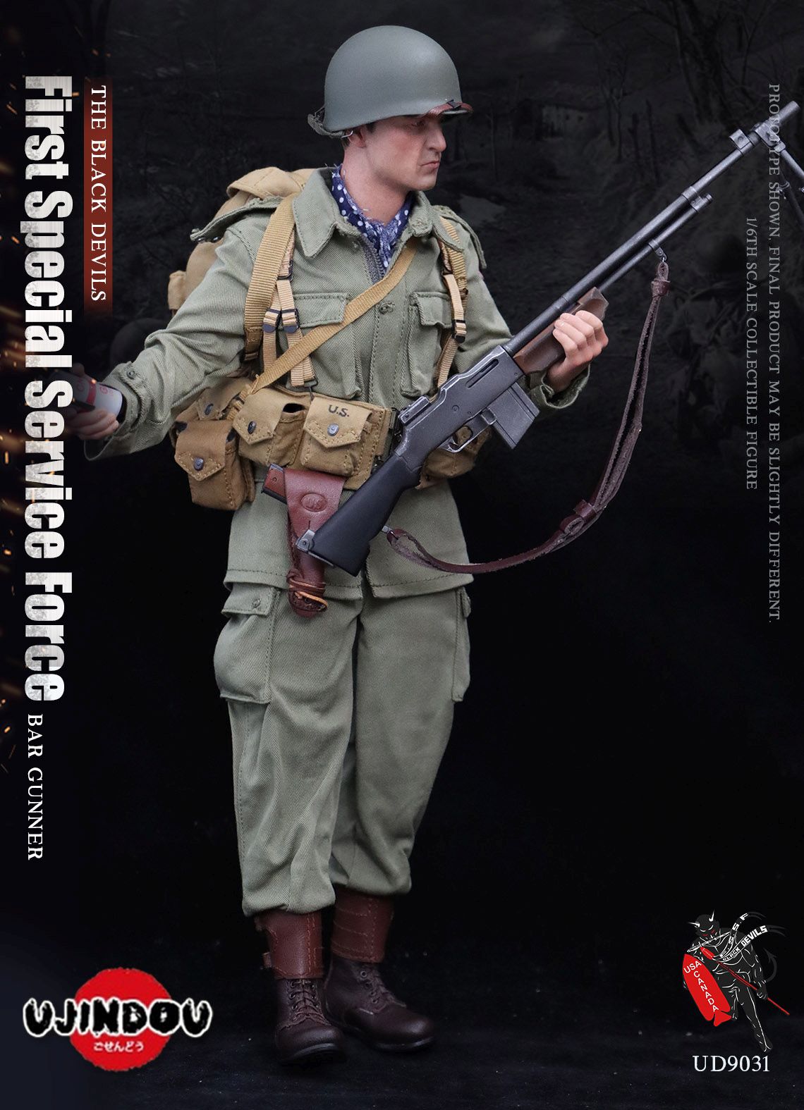 First Special Service Force - BAR Gunner - The Black Devils