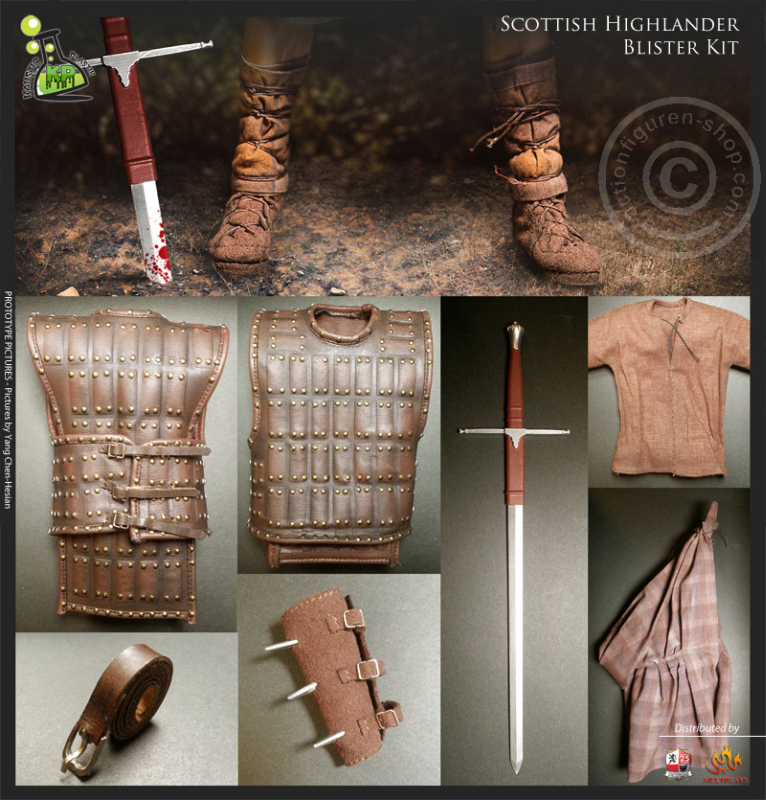 Highlander Outfit und Waffen Set