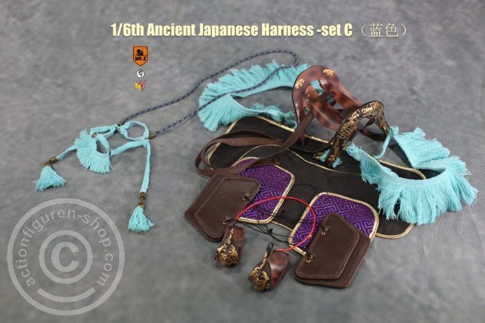 Ancient Janpnese Horse Harness - Blue
