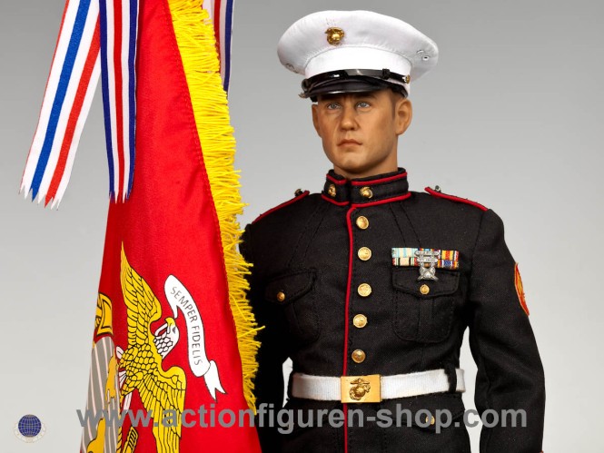 U.S. Marine Corps in Parade Uniform w/ M1 Garand