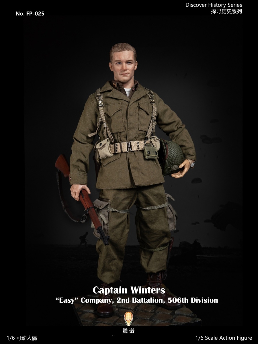 WWII US Airborne Division E Company Captain - Historical Version - in 1/6 scale