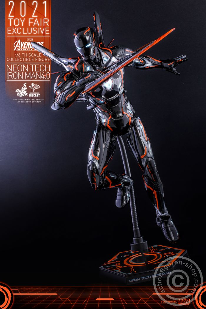 608383-10 Avengers Infinity War - Neon Tech Iron Man 4.0 - Exclusive - MMS597D39