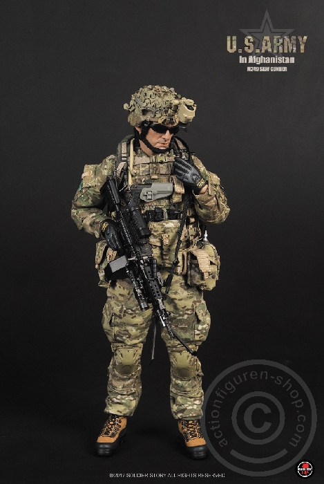 SSt068-01 U.S.Army in Afghanistan M249 SAW Gunner