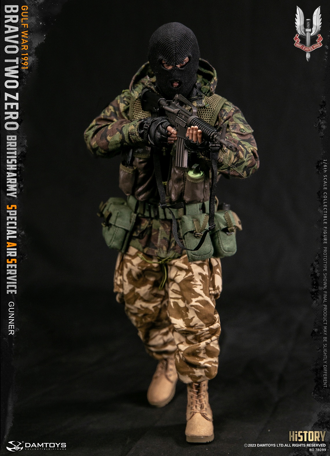 Bravo Two Zero - British Army Special Air Service (SAS) Gunner - Gulf War 1991 - in 1/6 scale Bravo Two Zero - British Army Special Air Service (SAS) Gunner - Gulf War 1991 - in 1/6 scale