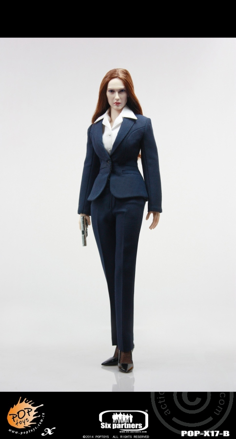PTx17B-01 MI6 Female Agent - Blue Suit