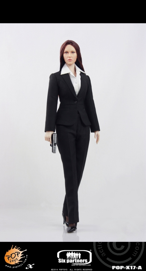 PTx17A-01 MI6 Female Agent - Black Suit