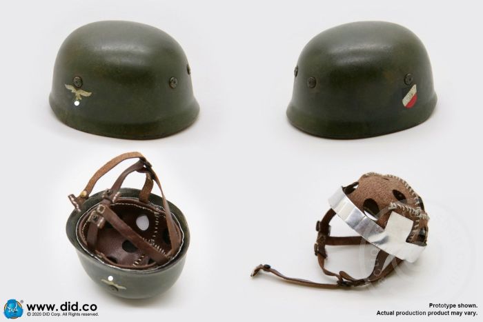 German Para Helmet w/ cover - metal