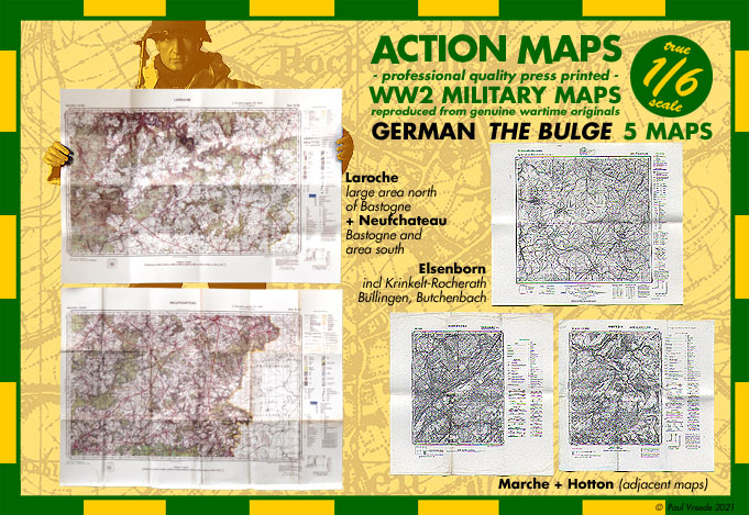 5 Karten - German - Ardennen (Battle of the Bulge)