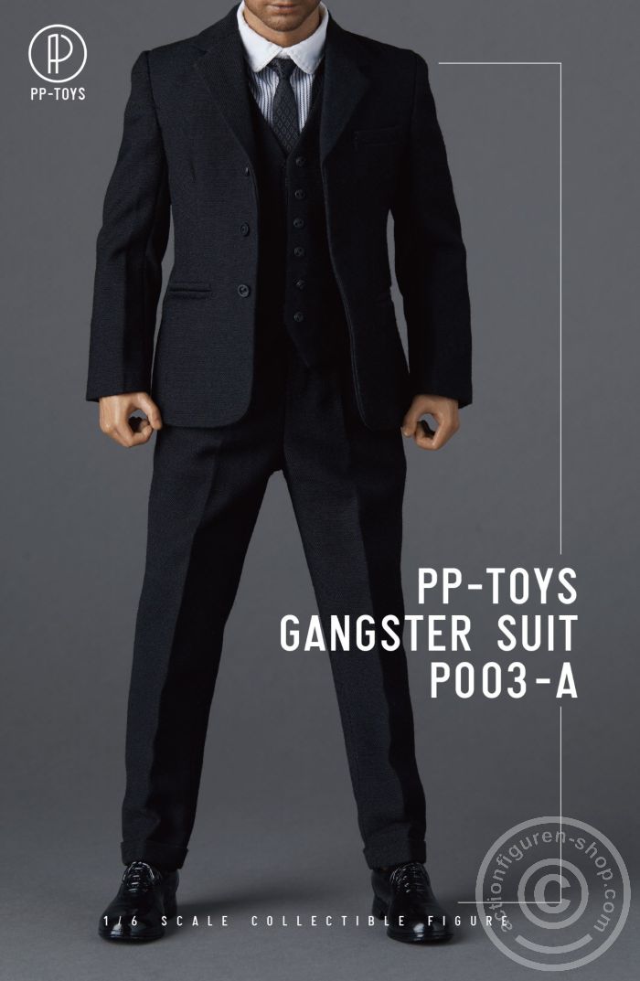 PPTP003A-04 Gangster Suit - Peaky Blinders Set - black