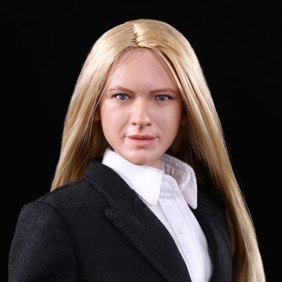 Female Head Anna - blond long hair - Version A