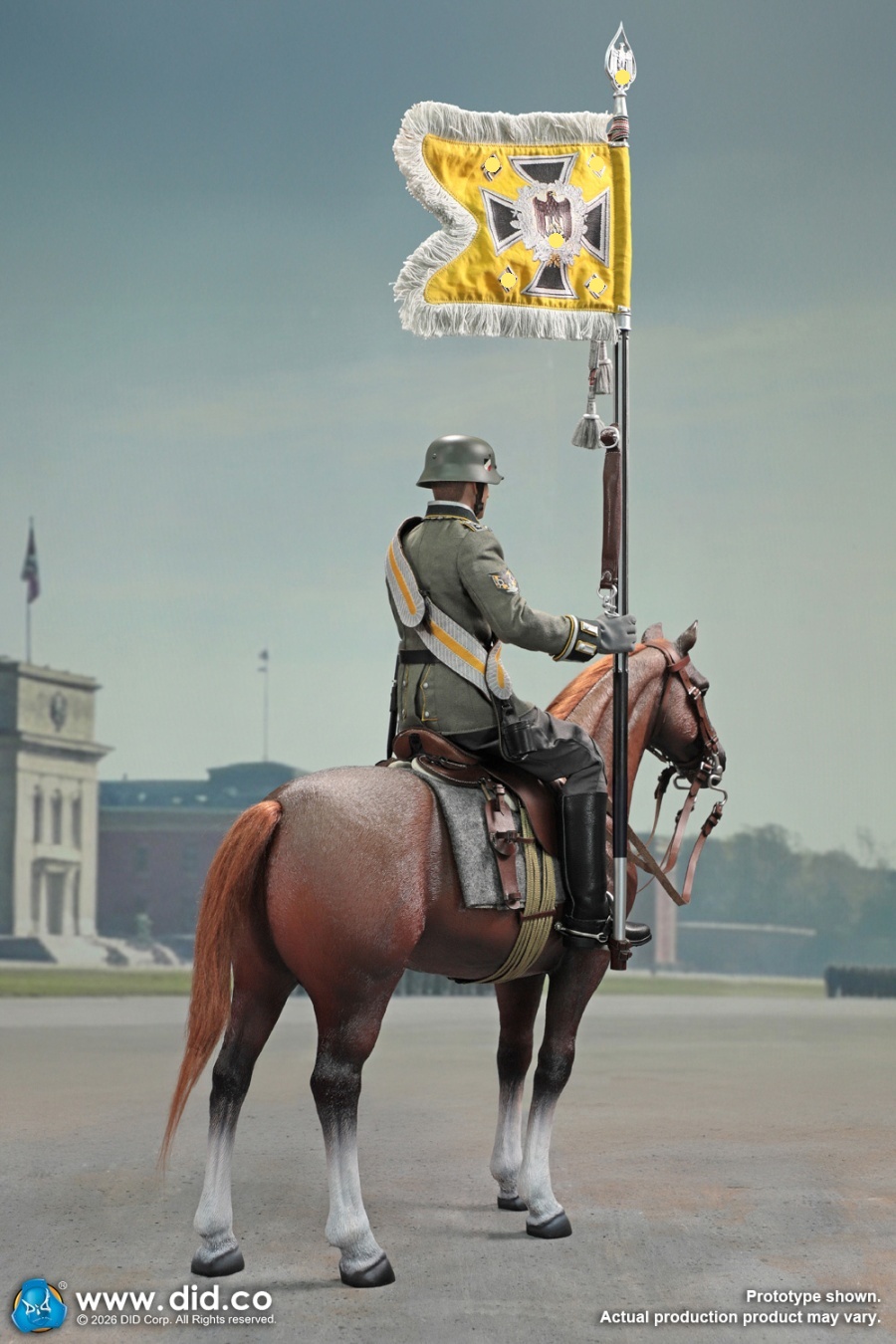 German WWII Brown War Horse (Standing) - in 1/6 scale
