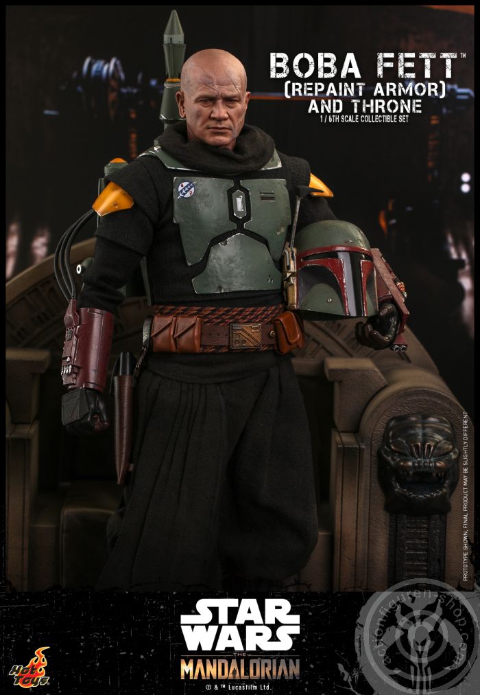 Star Wars: The Mandalorian - Boba Fett (Repaint Armor) & Throne