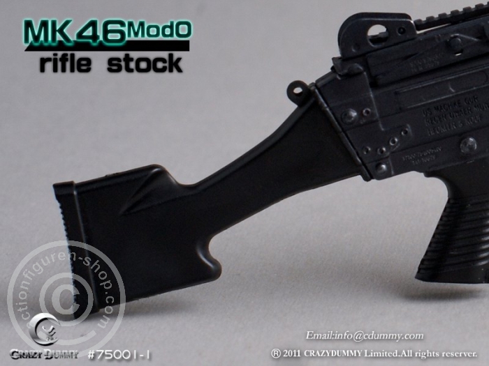 MK46MOD0-rifle stock - black