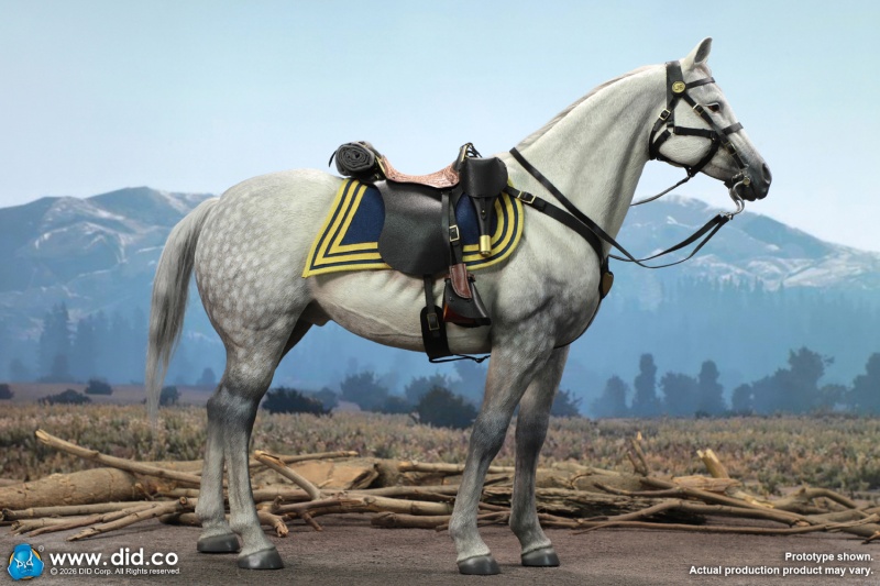 Civil War White War Horse (Standing) - 1/6 scale
