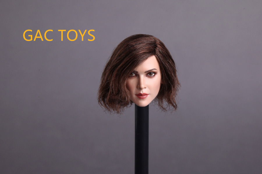 Female Head - brown short Hair