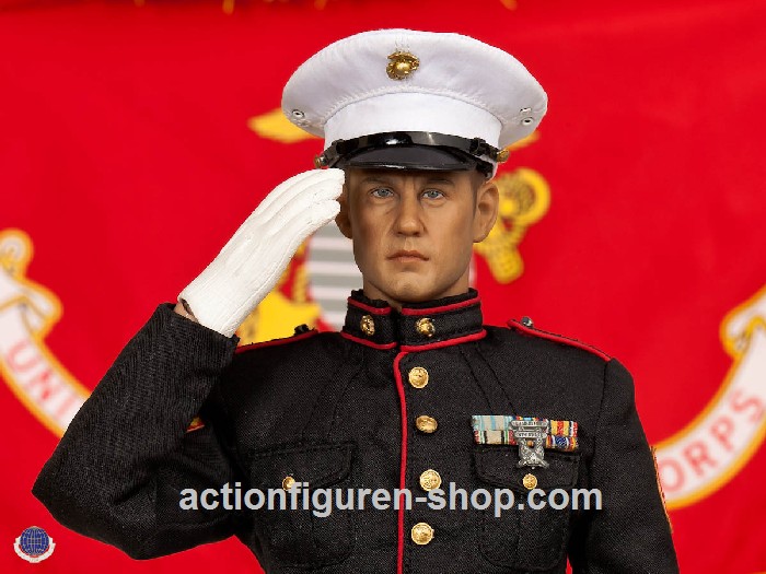 U.S. Marine Corps in Parade Uniform w/ M1 Garand