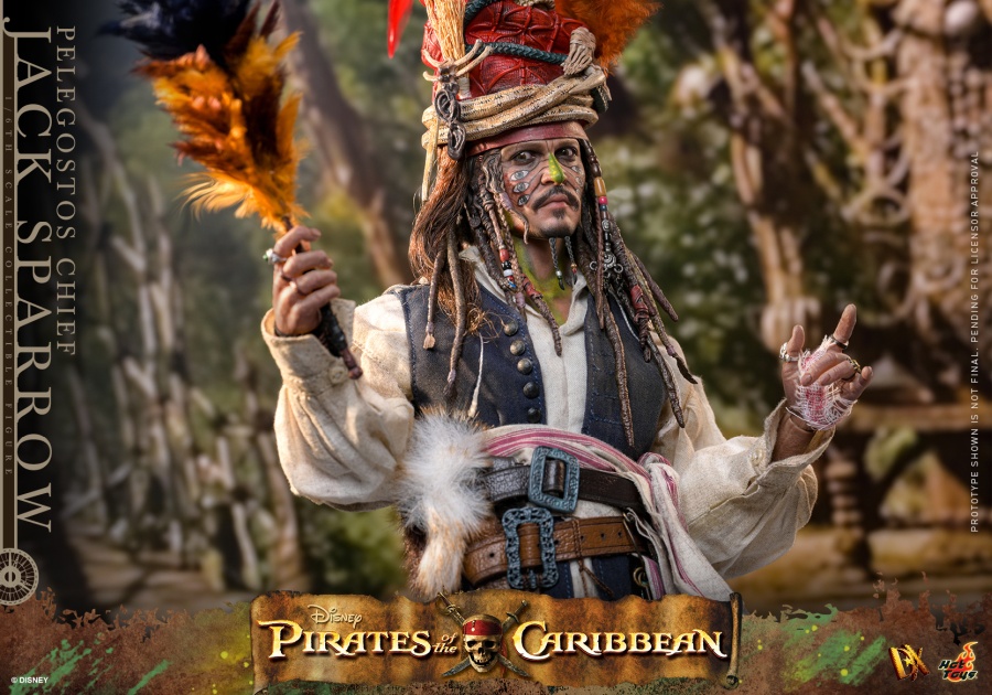 Pirates of the Caribbean: Dead Man's Chest - Pelegostos Chief Jack Sparrow - DX48 - in 1/6 scale