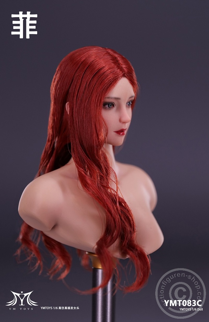 Female Head - Fei - long red Hair