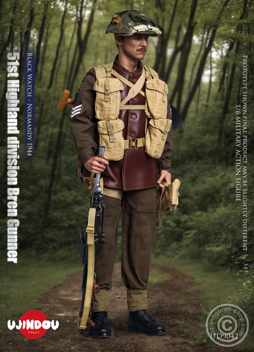 51st Highland Division Bren Gunner - Black Watch - Normandy 1944 - in 1/6 scale 51st Highland Division Bren Gunner - Black Watch - Normandy 1944 - in 1/6 scale