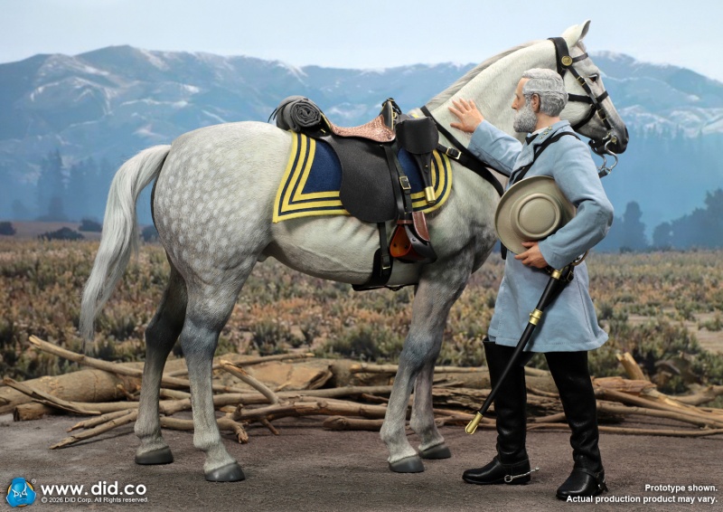 Civil War White War Horse (Standing) - 1/6 scale