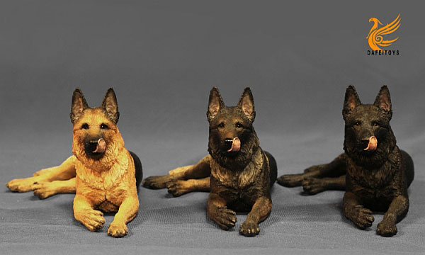 DF001B-01 Schäferhund - hell - liegend