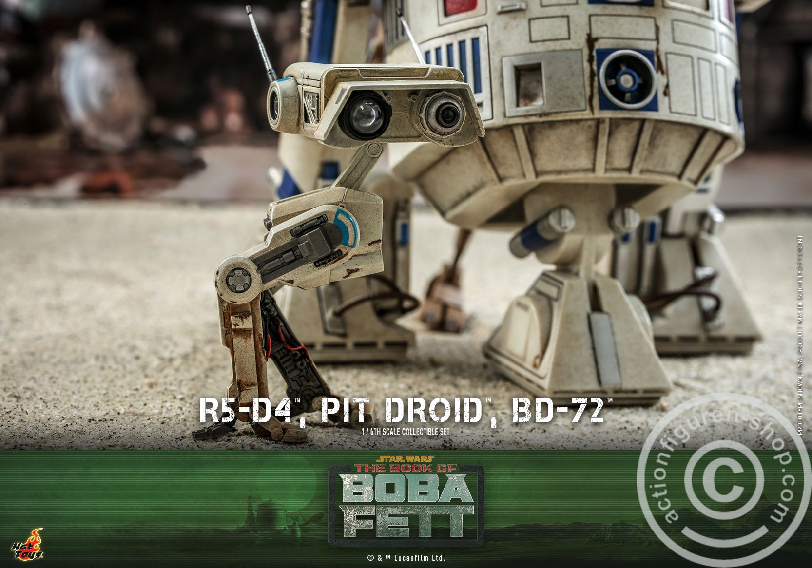 Star Wars: The Book of Boba Fett - R5-D4, Pit Droid, BD-72 Set