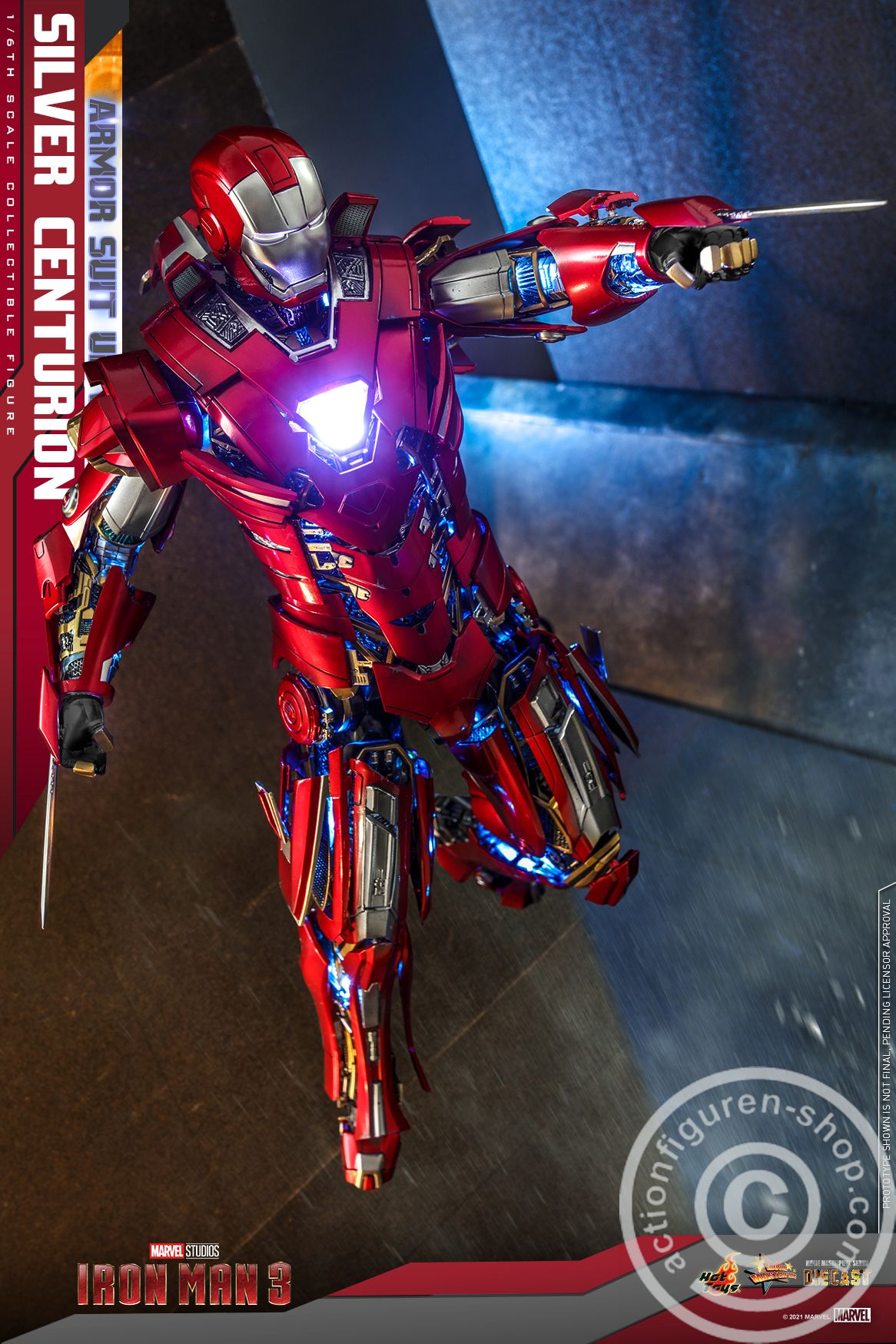 Iron Man III - Silver Centurion (Armor Suit Up version)