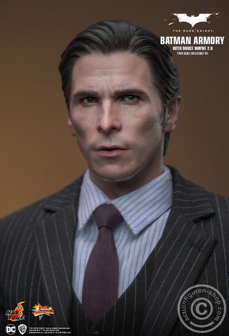 The Dark Knight - 1/6th scale Batman Armory with Bruce Wayne (2.0) Collectible Set - MMS750