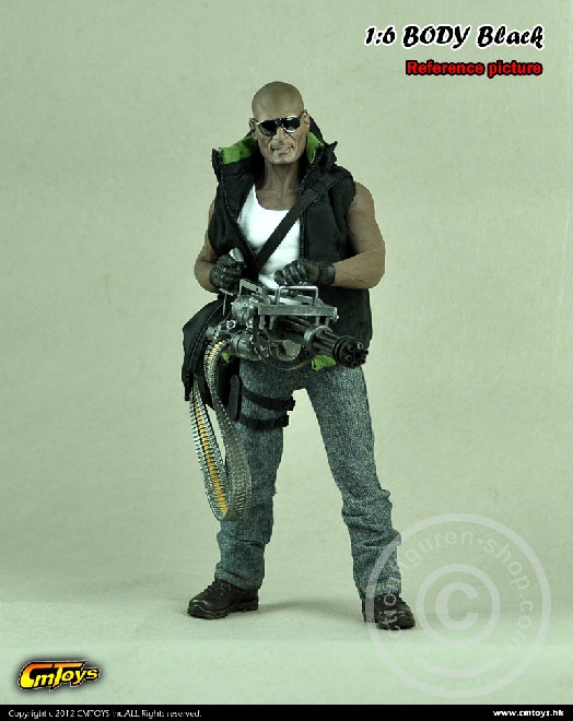 Muskel Body w/ Head - Black