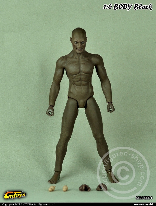Muskel Body w/ Head - Black