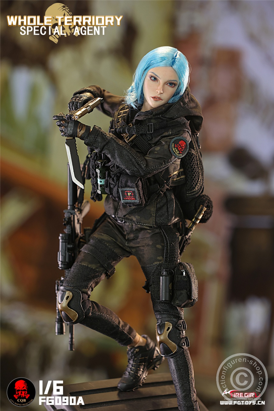 All Territory Secret Agent CQB Tactical Team Suit - Outfit & Accessoire Set - in 1/6 scale